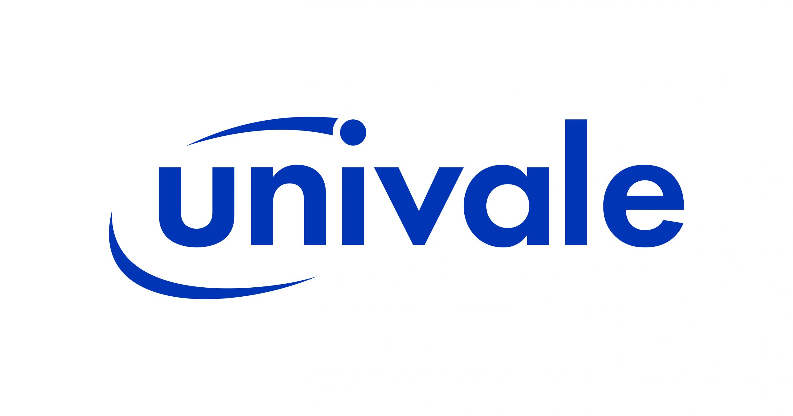 Marca da Univale azul em fundo branco